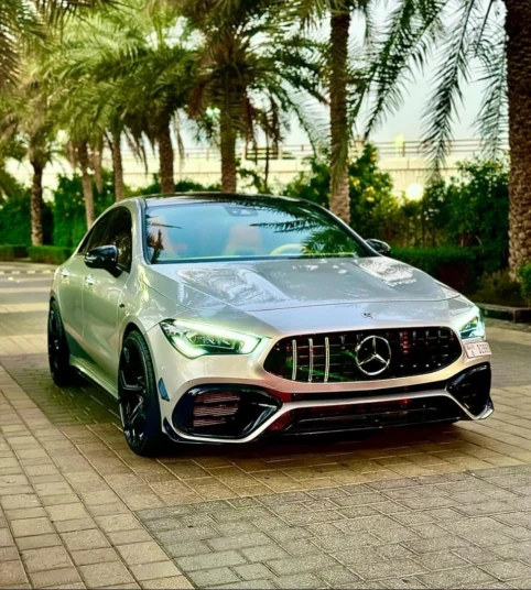 Mercedes Benz CLA 35 2022 SILVER RENTAL IN DUBAI - undefined